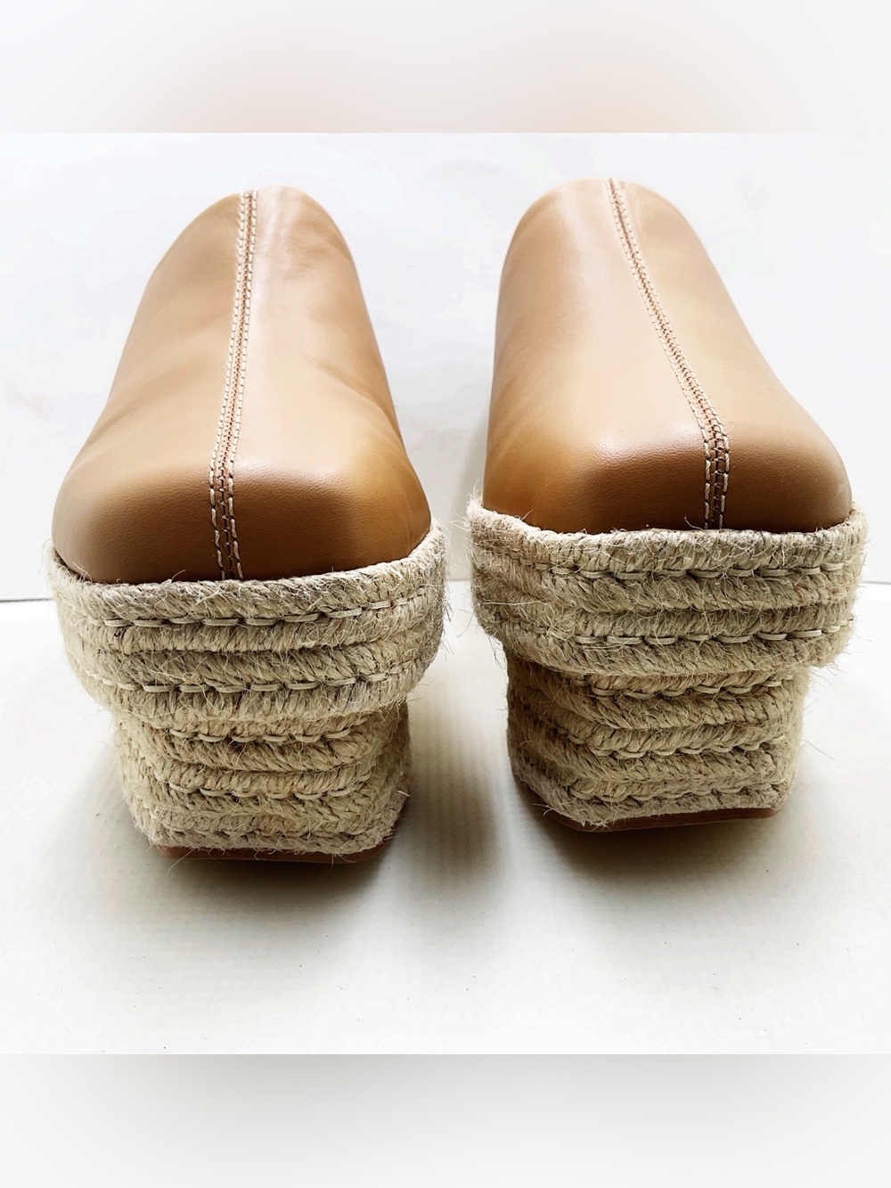 {Cult Gia} Lia Leather Espadrille Platform Mules - Picture 11 of 16